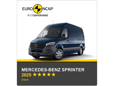 Mercedes Benz Sprinter Euro NCAP Commercial Van Safety Results 2025