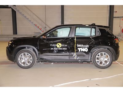 Jeep Avenger - Side Mobile Barrier test 2024 - after crash