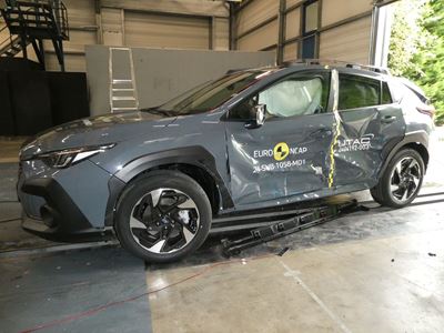 Subaru Crosstrek - Side Mobile Barrier test 2024 - after crash