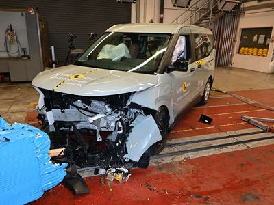 Ford Tourneo Courier - Mobile Progressive Deformable Barrier test 2024 - after crash