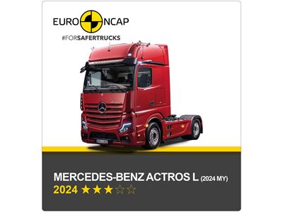 Mercedes-Benz Actros L (2024 MY) Euro NCAP Commercial TRUCK SAFE Results 2024