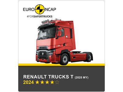 Renault Trucks T (2025 MY) Euro NCAP Commercial TRUCK SAFE Results 2024