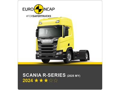 Scania R-series (2025 MY) Euro NCAP Commercial TRUCK SAFE Results 2024