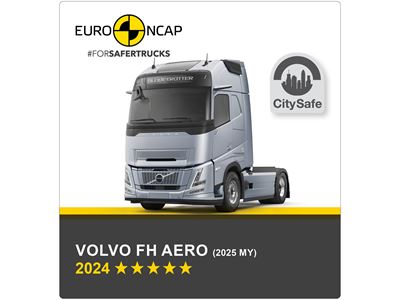 Volvo FH Aero (2025 MY) Euro NCAP Commercial TRUCK SAFE Results 2024