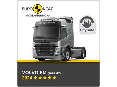 Volvo FM (2025 MY) Euro NCAP Commercial TRUCK SAFE Results 2024