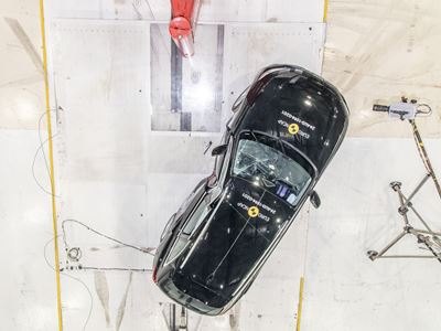 Audi A5 Side Pole test 2024 after crash