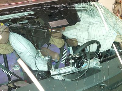 Hyundai SANTA FE Far Side impact test 2024 after crash