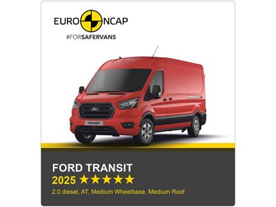 Ford Transit Euro NCAP Commercial Van Safety Results 2025