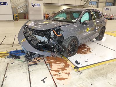 Cupra TERRAMAR Mobile Progressive Deformable Barrier test 2025 after crash
