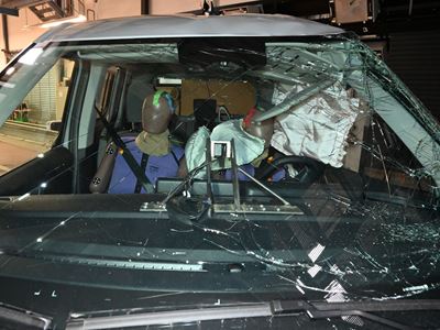 Ford Tourneo Courier Far Side impact test 2025 after crash