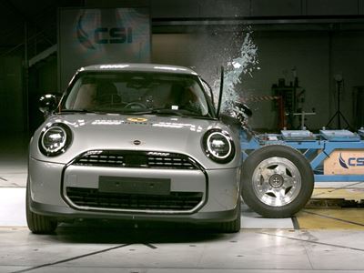 MINI Cooper Side Mobile Barrier test 2025