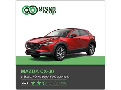 MAZDA CX 30 Green NCAP results 2025