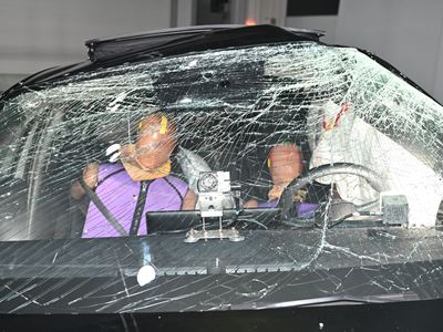 BYD SEAL 6 Far Side impact test 2025 after crash