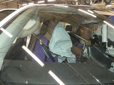 Toyota Yaris Far Side impact test 2025 after crash