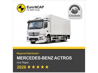 Mercedes Benz Actros Euro NCAP Truck Safety Results 2026