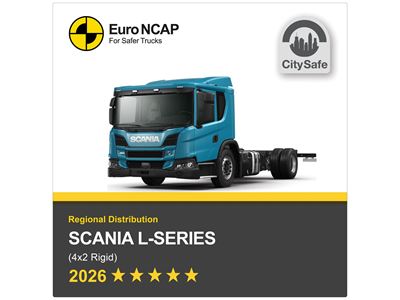 Scania L series Euro NCAP Truck Safety Results 2026