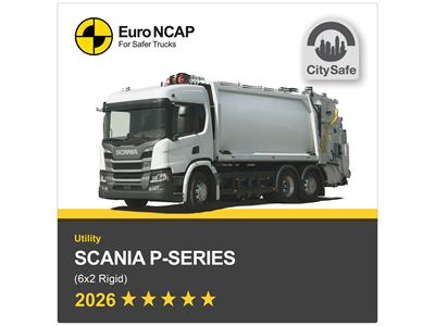Scania P series Euro NCAP Truck Safety Results 2026