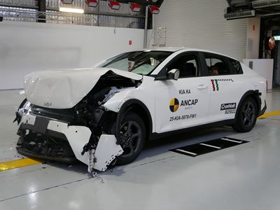 Kia K4 FW test 2025 after crash
