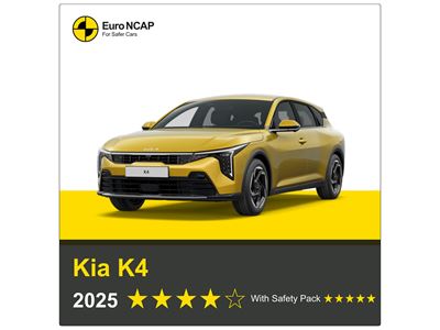 Kia K4 Euro NCAP 2025 Results 4 stars