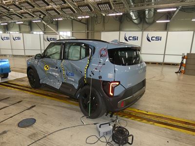Kia EV2 MDB test 2026 after crash