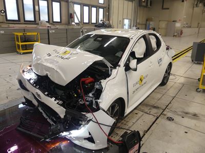 Toyota Yaris FW test 2025 after crash
