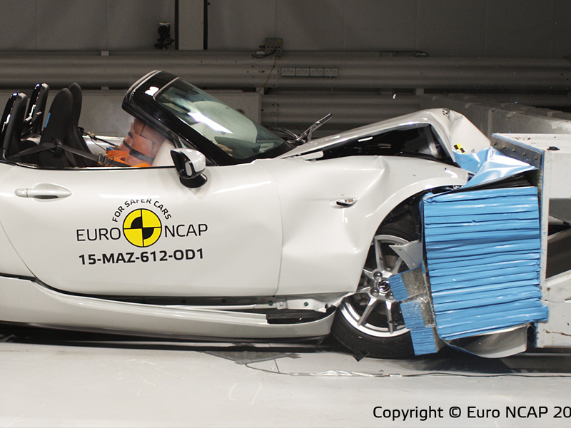 Mazda MX-5 - Frontal Offset Impact test 2015 Mazda MX-5 - Frontal Offset Impact test 2015