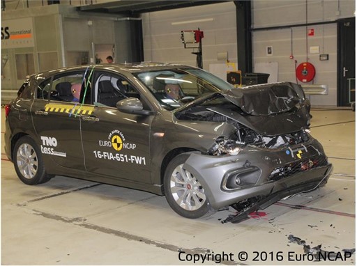 Fiat Tipo - Frontal Full Width test 2016 - after crash