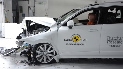 Volvo XC90 - Frontal Offset Impact test 2015 - after crash