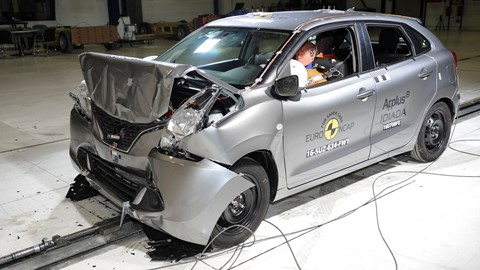 Suzuki Baleno - Frontal Full Width test 2016 - after crash