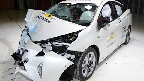 Toyota Prius - Frontal Offset Impact test 2016 - after crash