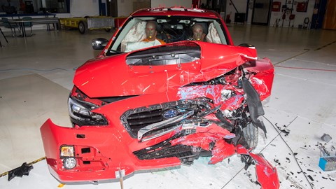 Subaru Levorg - Frontal Offset Impact test 2016 - after crash