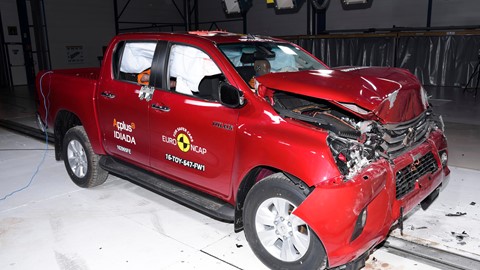 Toyota Hilux - Frontal Full Width test 2016 - after crash