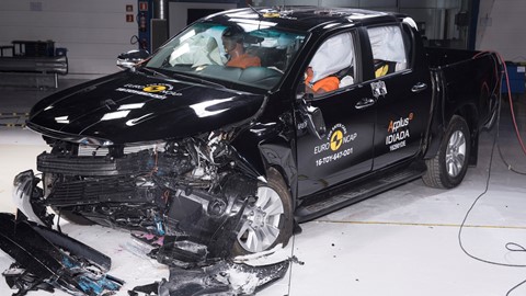 Toyota Hilux - Frontal Offset Impact test 2016 - after crash