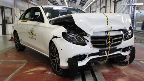 Mercedes-Benz E-Class - Frontal Full Width test 2016 - after crash