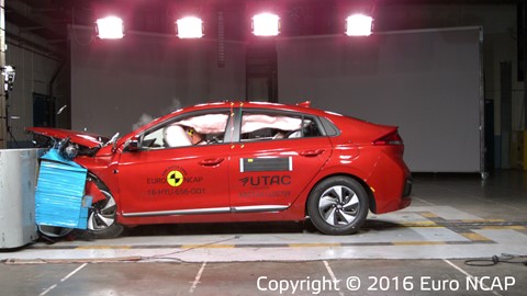 Hyundai Ioniq- Frontal Offset Impact test 2016