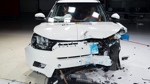 SsangYong Tivoli- Frontal Offset Impact test 2016 - after crash