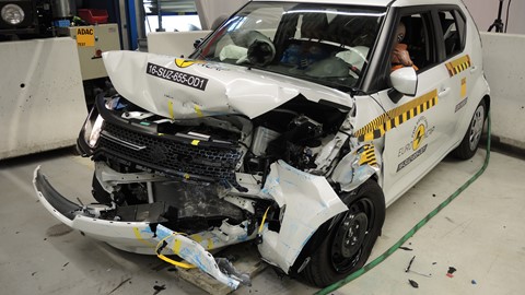 Suzuki Ignis - Frontal Offset Impact test 2016 - after crash