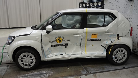 Suzuki Ignis - Side crash test 2016 - after crash