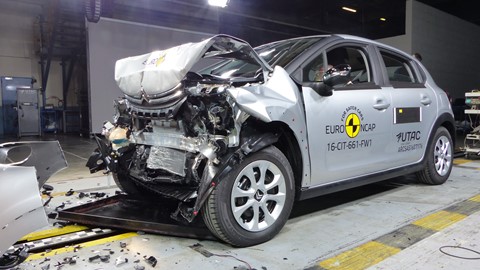 Citroën C3 - Frontal Full Width test 2017 - after crash