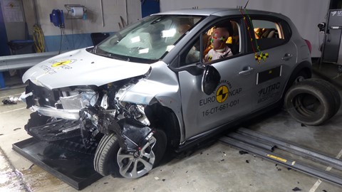 Citroën C3 - Frontal Offset Impact test 2017 - after crash