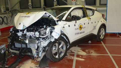 Toyota C-HR - Frontal Offset Impact test 2017 - after crash