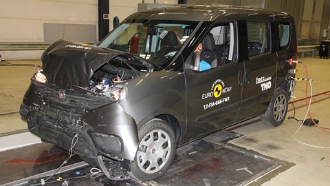Fiat Doblo - Frontal Full Width test 2017 - after crash