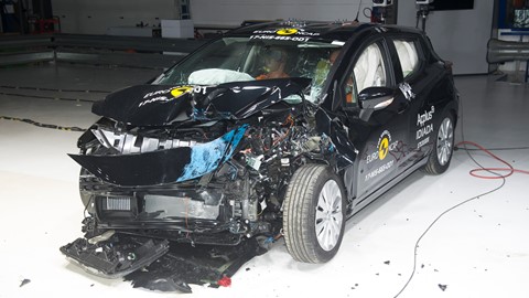 Nissan Micra - Frontal Offset Impact test 2017 - after crash