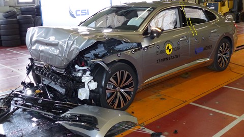 VW Arteon- Frontal Full Width test 2017 - after crash