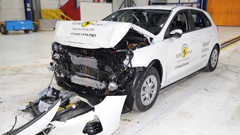Hyundai I30- Frontal Full Width test 2017 - after crash