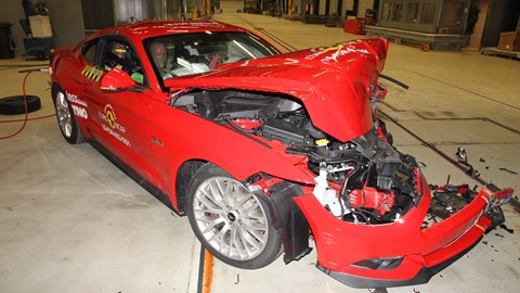 Ford Mustang Reassessment - Frontal Offset Impact test 2017 - after crash