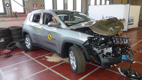 Jeep Compass- Frontal Offset Impact test 2017 - after crash