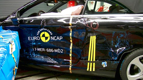 Mercedes-Benz C-Class Cabriolet  - Side crash test 2017-after crash