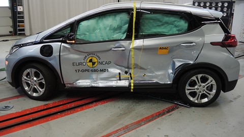 Opel/Vauxhall Ampera-e  - Side crash test 2017-after crash