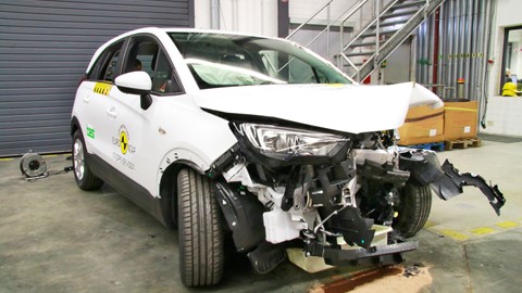 Opel/Vauxhall Crossland X - Frontal Offset Impact test 2017 - after crash